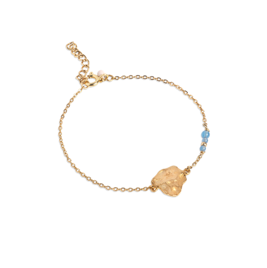 Enamel Windy Agat Kullattu Hopea Rannekoru Ja Akaatti B111GM