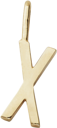 Design Letters Kirjainriipus 10mm X, Gold