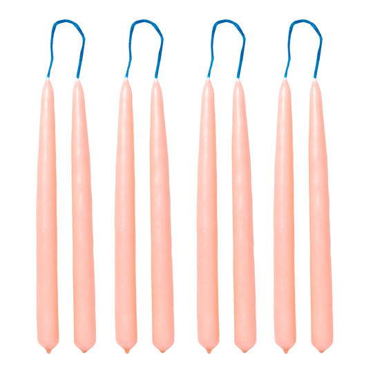 ferm LIVING Dipped kynttilä, 8 kpl, 1,2 cm, punainen