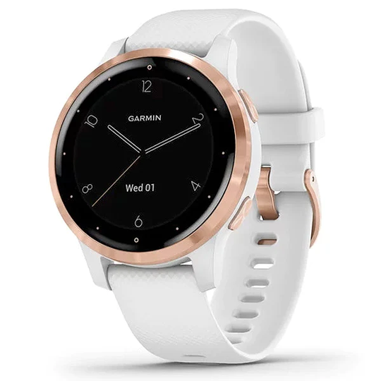 Garmin Vivoactive 4S valkoinen ja ruusukulta 40 mm, monilajiälykello 010-02172-22