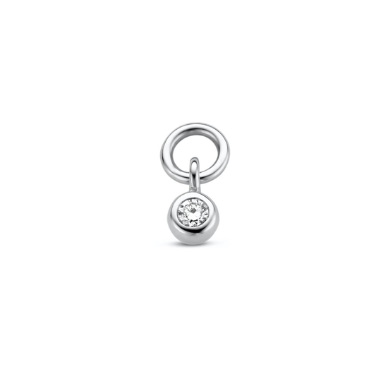 Spirit Icons Imagine Drop 14 Karaatin Valkokulta Riipus Korvakoruun Ja Timantti 0,02 Carat W/vs S64007