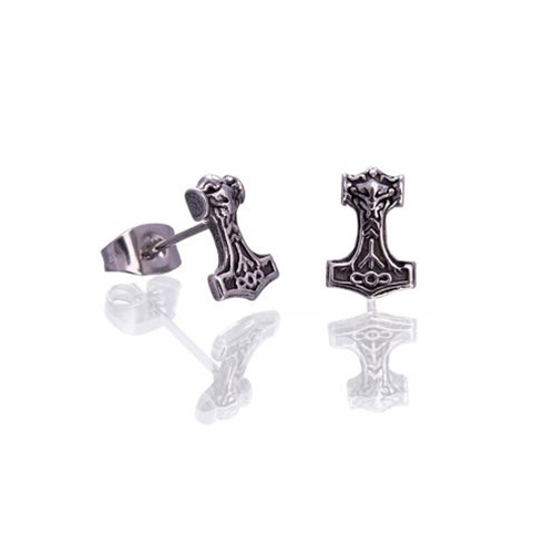 Northern Viking Jewelry Wolf Head Thorin Vasara korvakorut NVJKK043