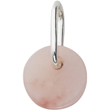Design Letters Silver Pink Opal Charm 6 mm
