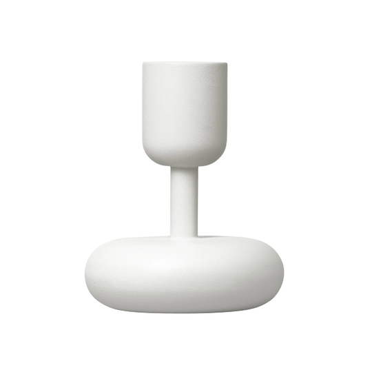 Iittala Nappula kynttilänjalka 107 mm, valkoinen