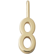 Design Letters Lucky Numbers 10 mm Gold 0-9 No. 008