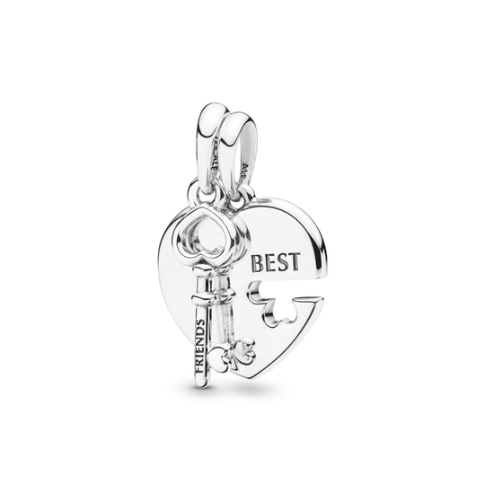 Pandora Heart and Key Necklace -riipus 398130