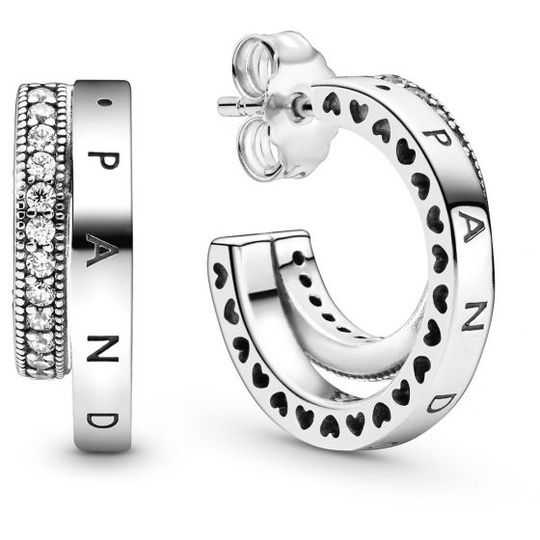 Pandora Pavé Double Hoop korvakorut 299056C01