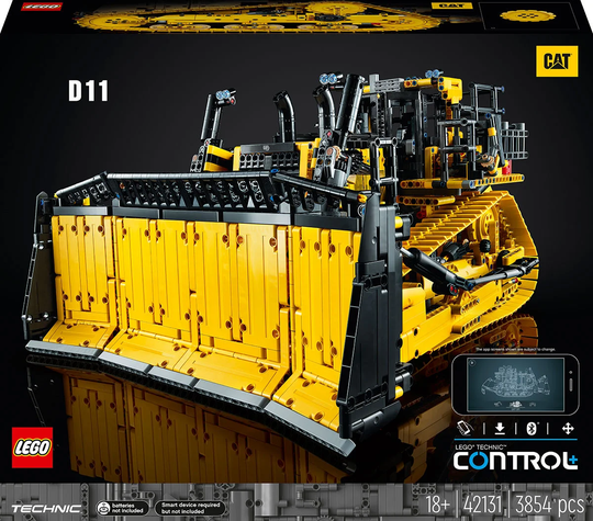 LEGO Technic 42131 Sovelluksella Ohjattava Cat D11 Puskutraktori