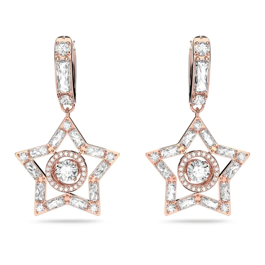 Swarovski Stella ruusukullan väriset kristallikorvakorut