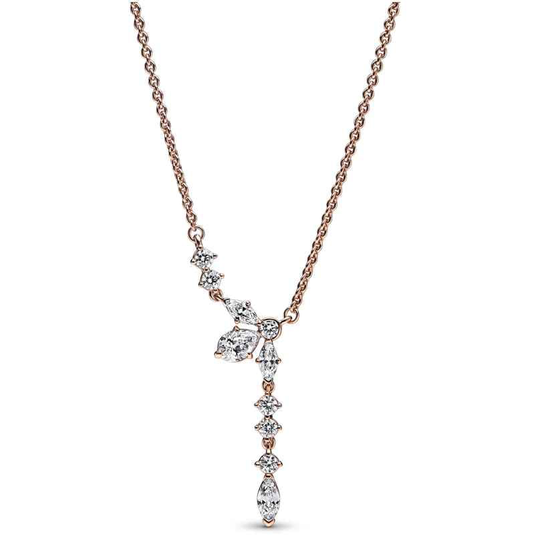 Pandora Timeless Sparkling Herbarium Cluster Drop kaulakoru 382386C01-45