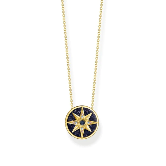 Thomas Sabo Royalty Star kaulakoru, kullattua hopeaa, KE2140-963-7