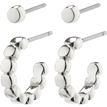 26221-6033 ANGELA 2 In 1 Hoop & Stud Earrings 1 set