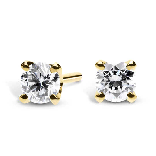 Silván Solitaire timanttikorvakorut 0,40ct, 14K keltakultaa, timanttikorut