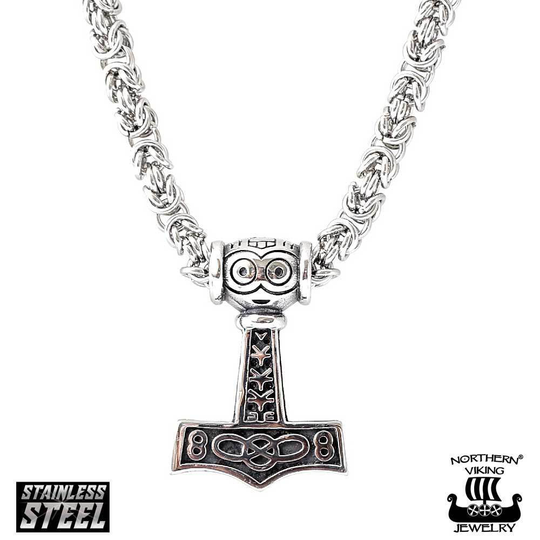 Northern Viking Jewelry Asatru Thor's kuningasketjulla NVJRS040