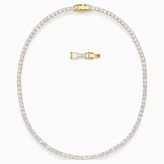 Swarovski Tennis Deluxe kaulakoru, keltakulta
