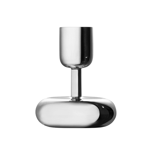 Iittala Nappula kynttilänjalka 107 mm, teräs