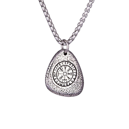 Northern Viking Jewelry Vegvisir Stone kaulakoru 50 cm NVJRS116