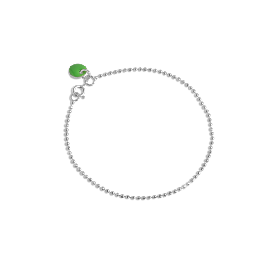 Enamel Ball Chain Green Sterlinghopea Rannekoru B16S-GREEN