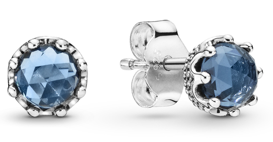 Pandora Blue Sparkling Crown -korvakorut 298311NMB