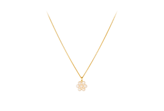 Pernille Corydon Ocean Bloom Kullattu Hopea Kaulakoru N-443-GP
