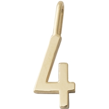 Design Letters Lucky Numbers 10 mm Gold 0-9 No. 004