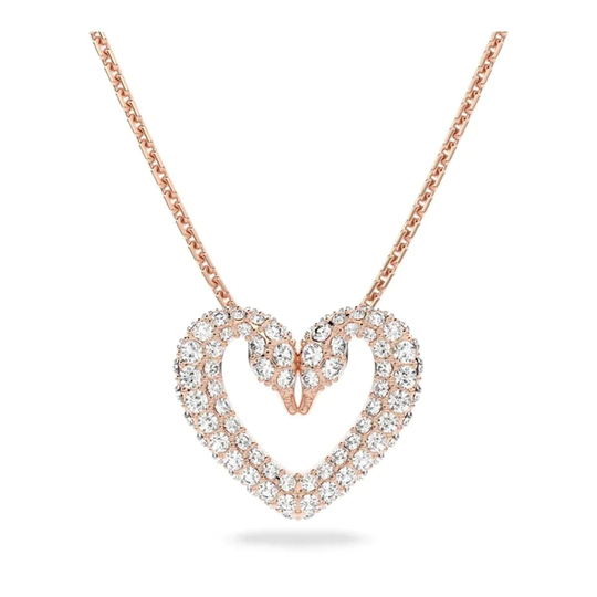 Swarovski Una ruusukullan värinen kristalliriipus