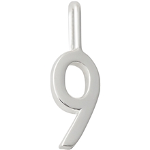 Lucky Numbers 10 mm Silver No. 008 No. 009