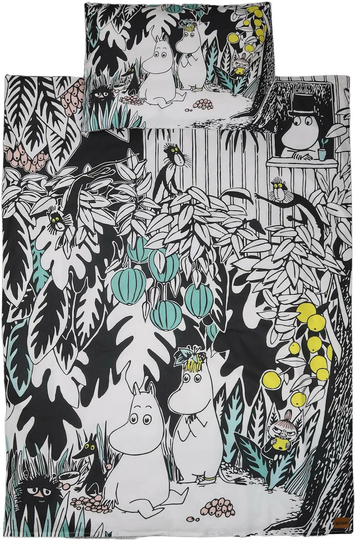 Muumi Pussilakanasetti Viidakko 80x70