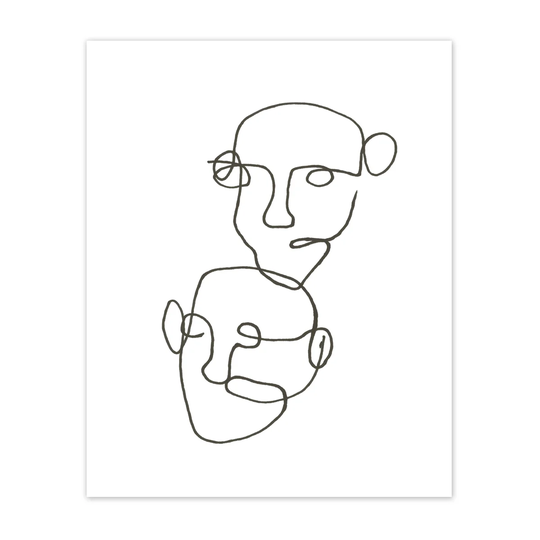 Scandi Living Figurative juliste musta 40x50 cm