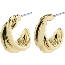 12221-2003 COURAGEOUS Twirl Huggie Hoop Earrings 1 set