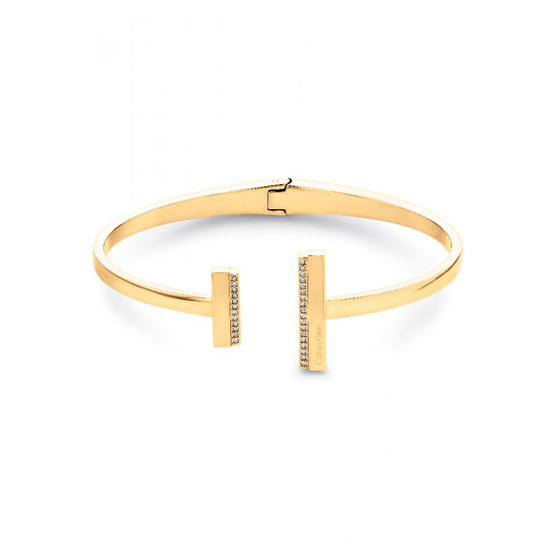 Calvin Klein Minimal Linear Bangle Ruostumaton Teräs Rannekoru Ja Zirkonia 35000161
