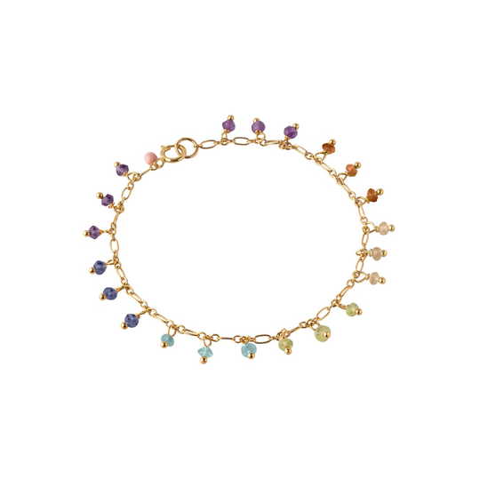 Enamel Ivalu Kullattu Hopea Rannekoru B84G