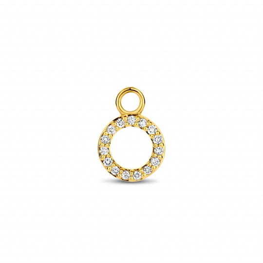Spirit Icons Halo Drop 14 Karaatin Kulta Riipus Korvakoruun Ja Timantteja 0,075 Carat W/vs S64176