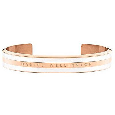 Daniel Wellington Rose Gold Satin White -rannekoru (koko M) DW00400005