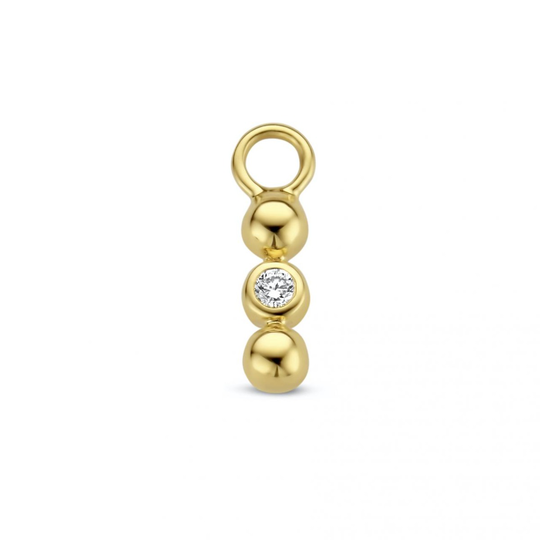Spirit Icons Mala Drop 14 Karaatin Kulta Riipus Korvakoruun Ja Timantti 0,02 Carat W/vs S64016