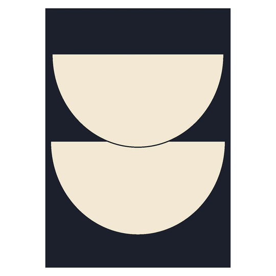 Paper Collective Half Circles I juliste sininen 50x70 cm