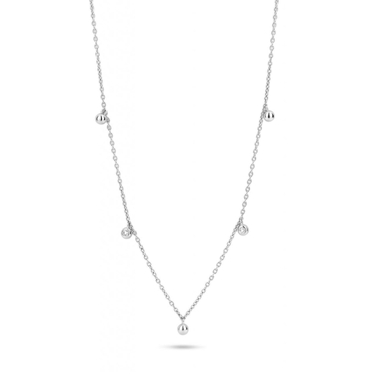 Spirit Icons Sway 14 Karaatin Valkokulta Kaulakoru Ja Timantti 0,04 Carat W/vs S14207-45