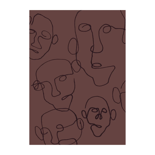 Scandi Living Audience juliste ruskea 50x70 cm