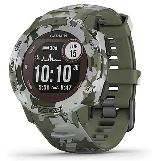 Garmin Instinct Solar Lichen Camo maastokuvio älykello 010-02293-06