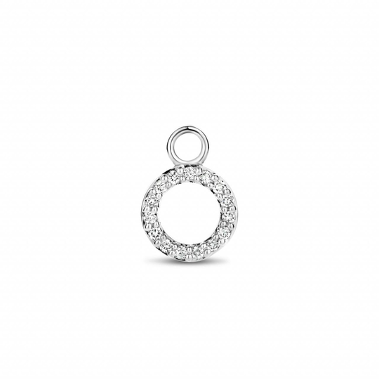 Spirit Icons Halo Drop 14 Karaatin Valkokulta Riipus Korvakoruun Ja Timantteja 0,075 Carat W/vs S64177