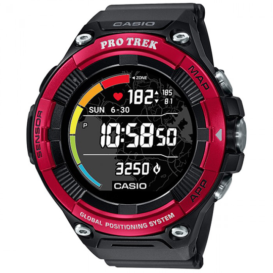 Casio Pro Trek Smart -älykello Red WSD-F21HR-RD