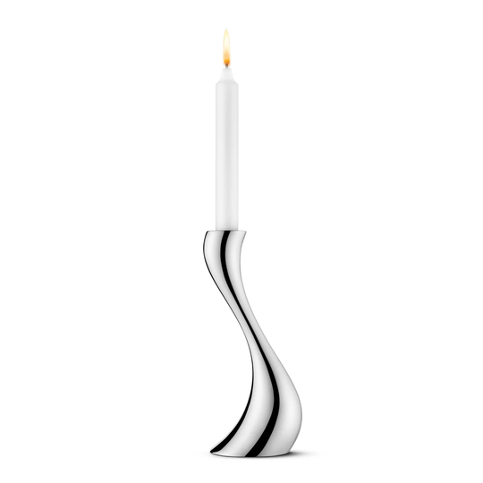 Georg Jensen Cobra kynttilänjalka medium, 20 cm