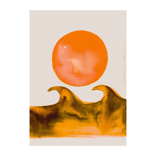 Paper Collective Sunset Waves -juliste 30 x 40 cm
