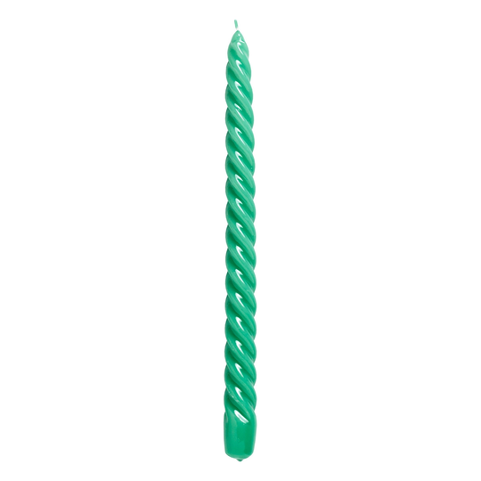 HAY Twist Long kierrekynttilä, vihreä