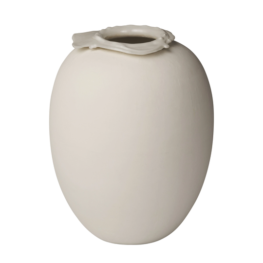 Northern Brim vaasi, 28 cm, beige