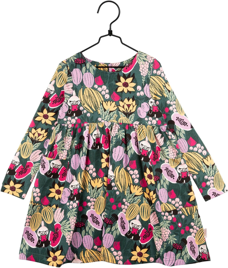 Muumi Papaya Pocket Mekko, Vihreä, Koko 98