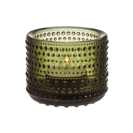 Iittala Kastehelmi kynttilälyhty 64 mm, sammaleenvihreä