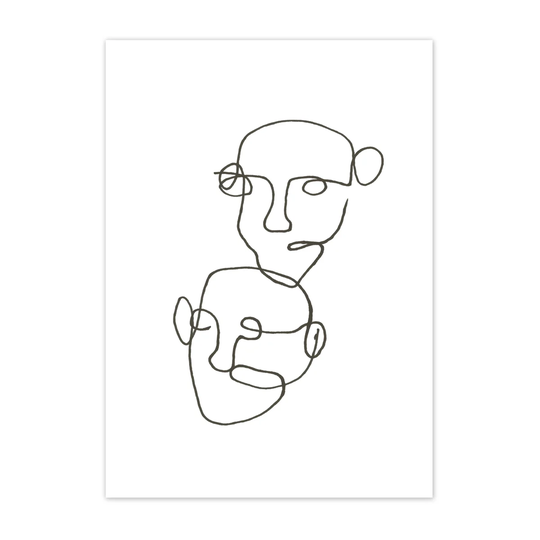 Scandi Living Figurative juliste musta 50x70 cm
