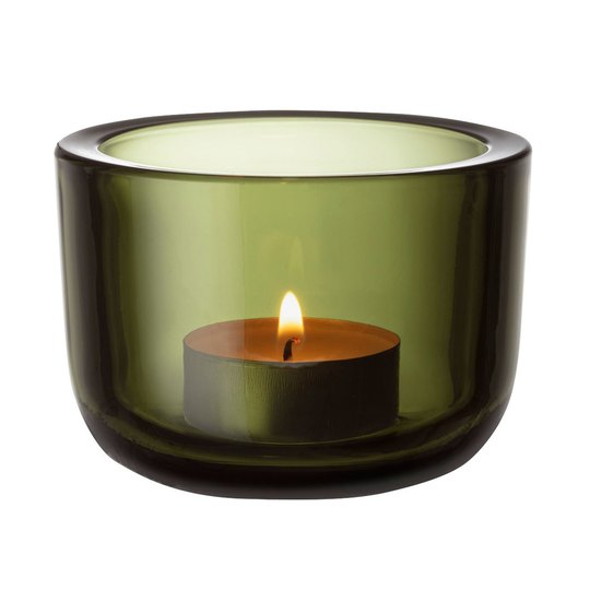 Iittala Valkea kynttilälyhty 60 mm, sammaleenvihreä