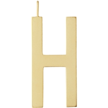 Design Letters Archetype Charm 30 mm Gold A-Z H